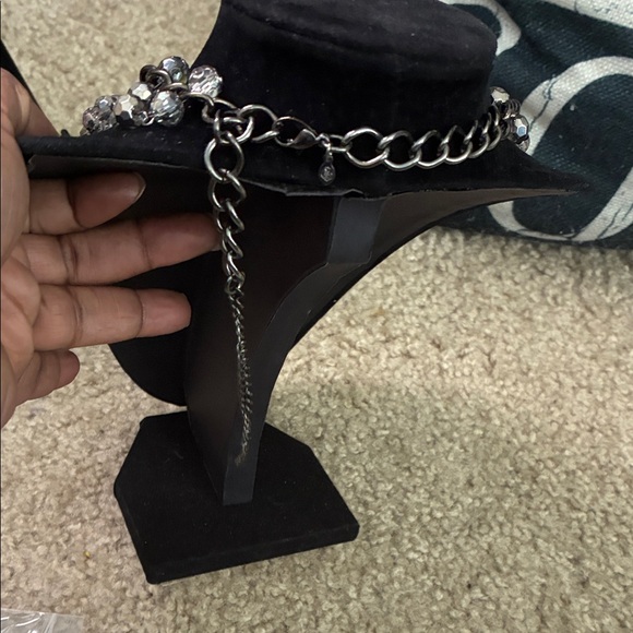 Premier Designs Black and Silver Multi-Strand Necklace - Picture 4 of 5